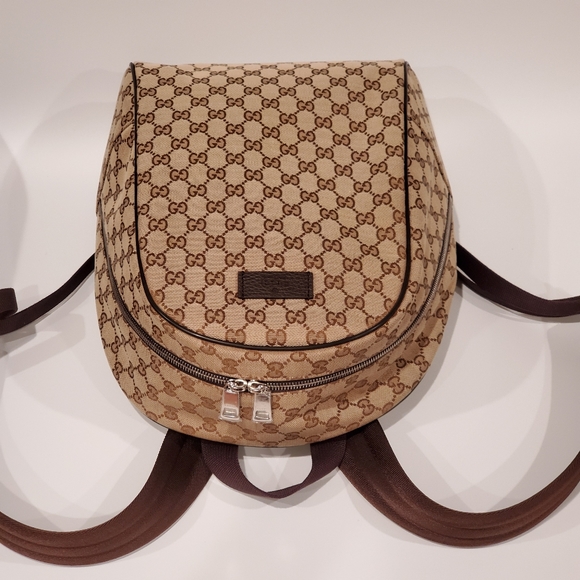 100% Auth Gucci Canvas Backpack Brand New - Picture 2 of 8